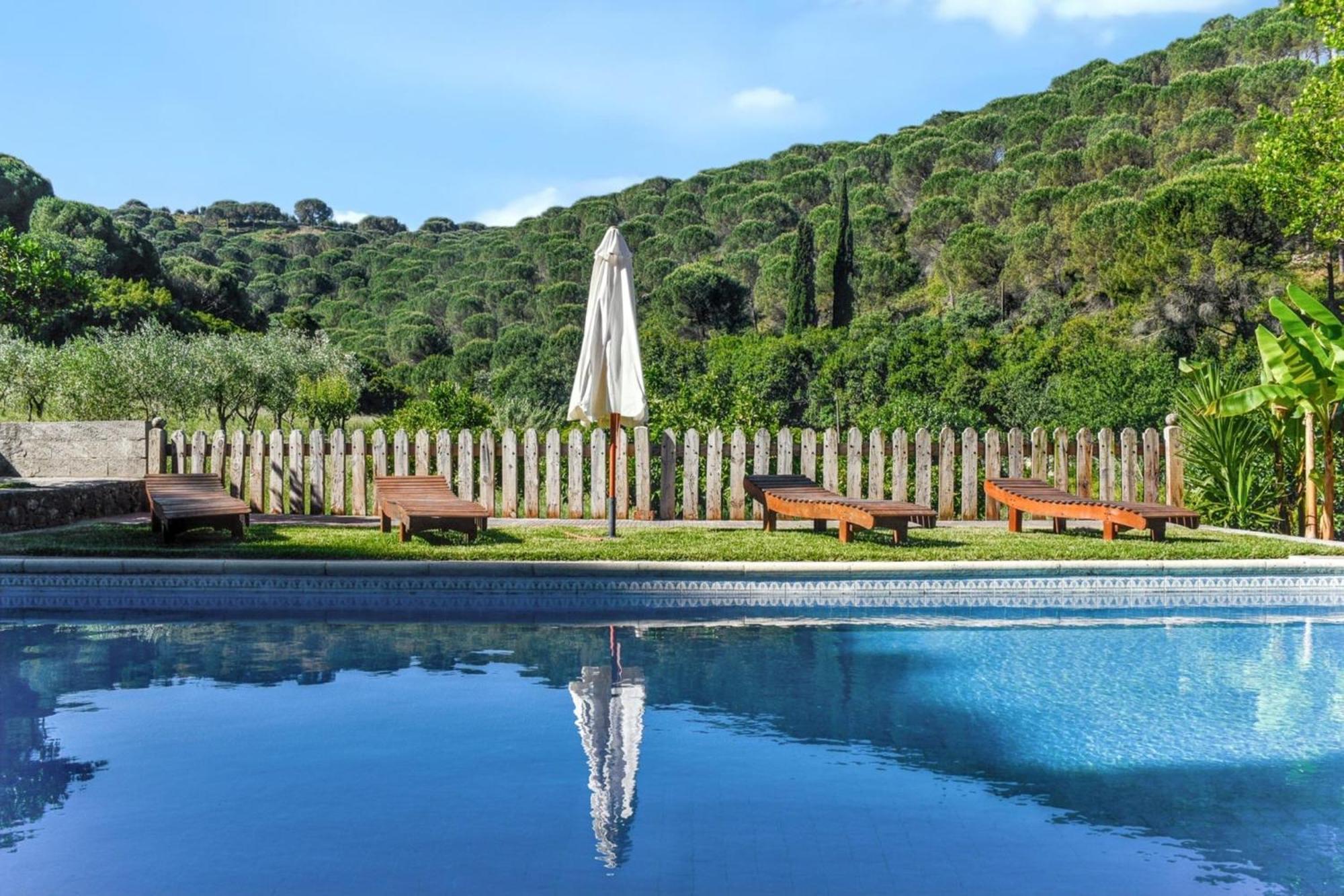 Bicentennial House In Porto De Mos With Mountain View And Pool Exterior photo